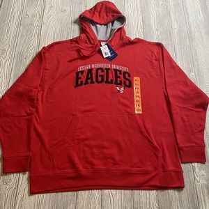 Champion Eastern Washington Eagles Logo Pullover Hoodie Men’s XXL Red Pocket New